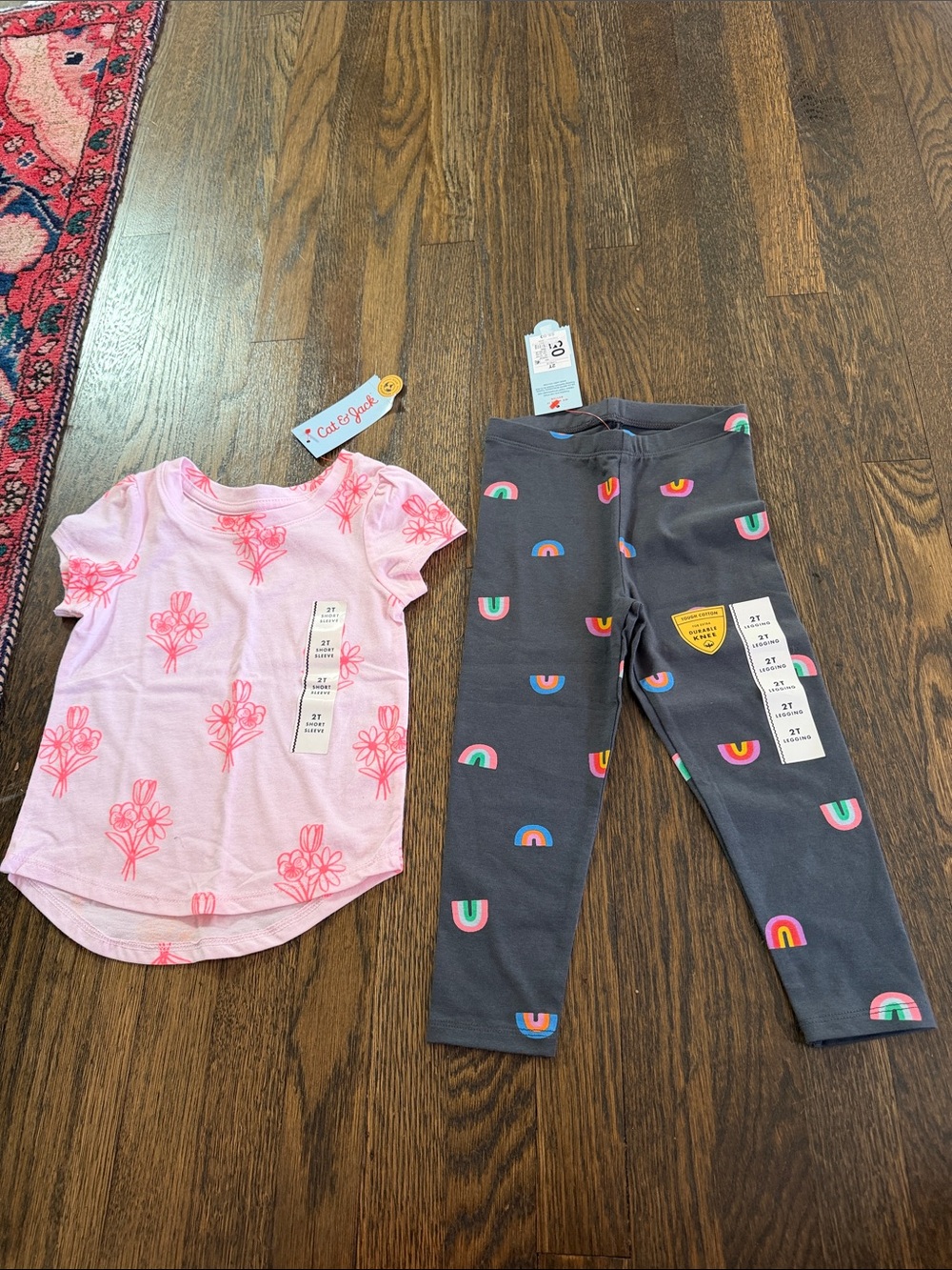Toddler Size 2T Cat & Jack Tshirt and Leggings